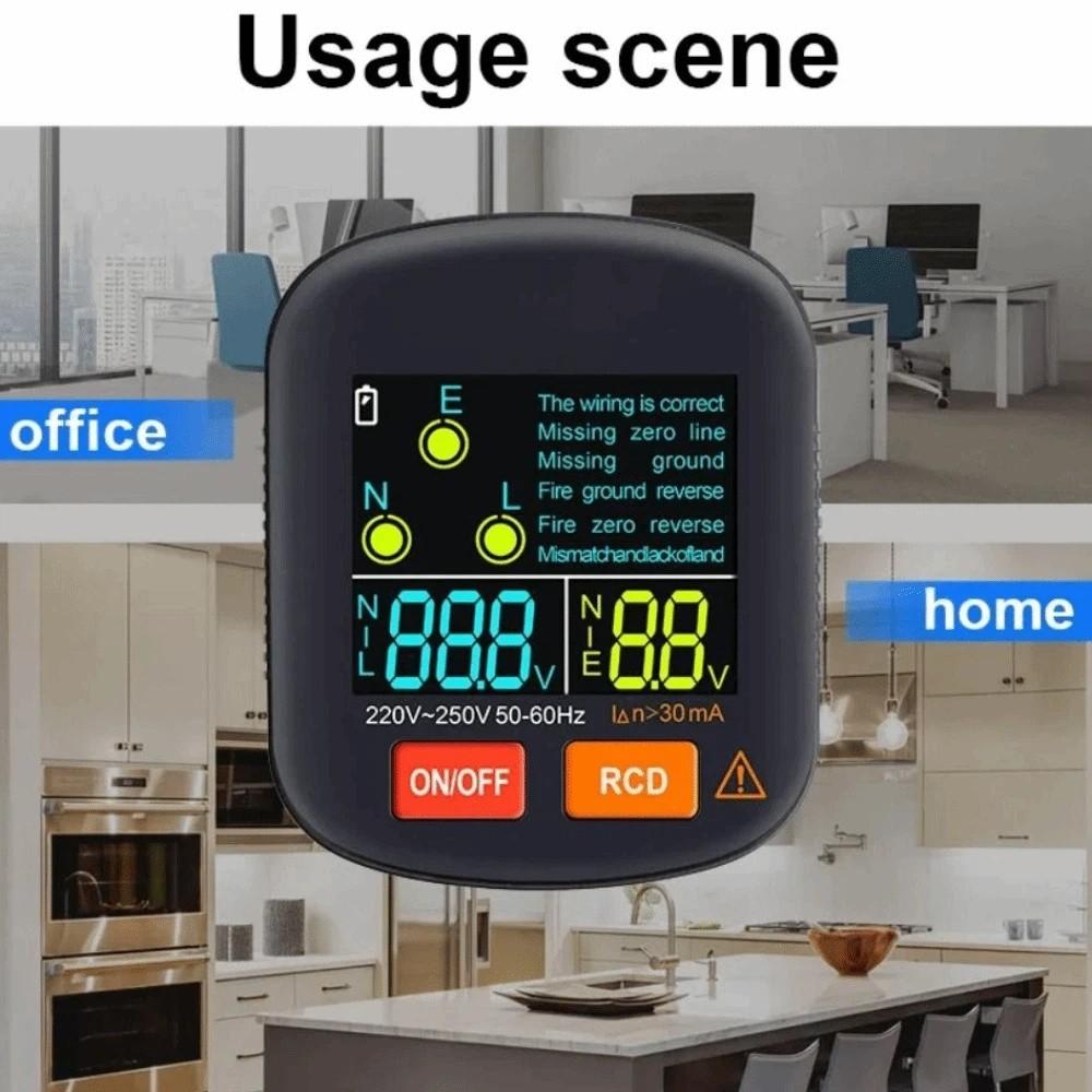Digital Smart Socket Detector Ground Zero Line Digital Outlet Voltage Test  Electrical Testing