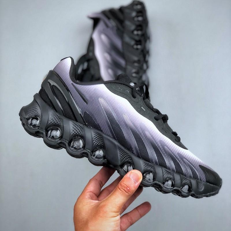 Men Women Running Shoes Lightweight Breathable Flyknit Upper Full Length Air Cushion Comfort Walking Sneakers