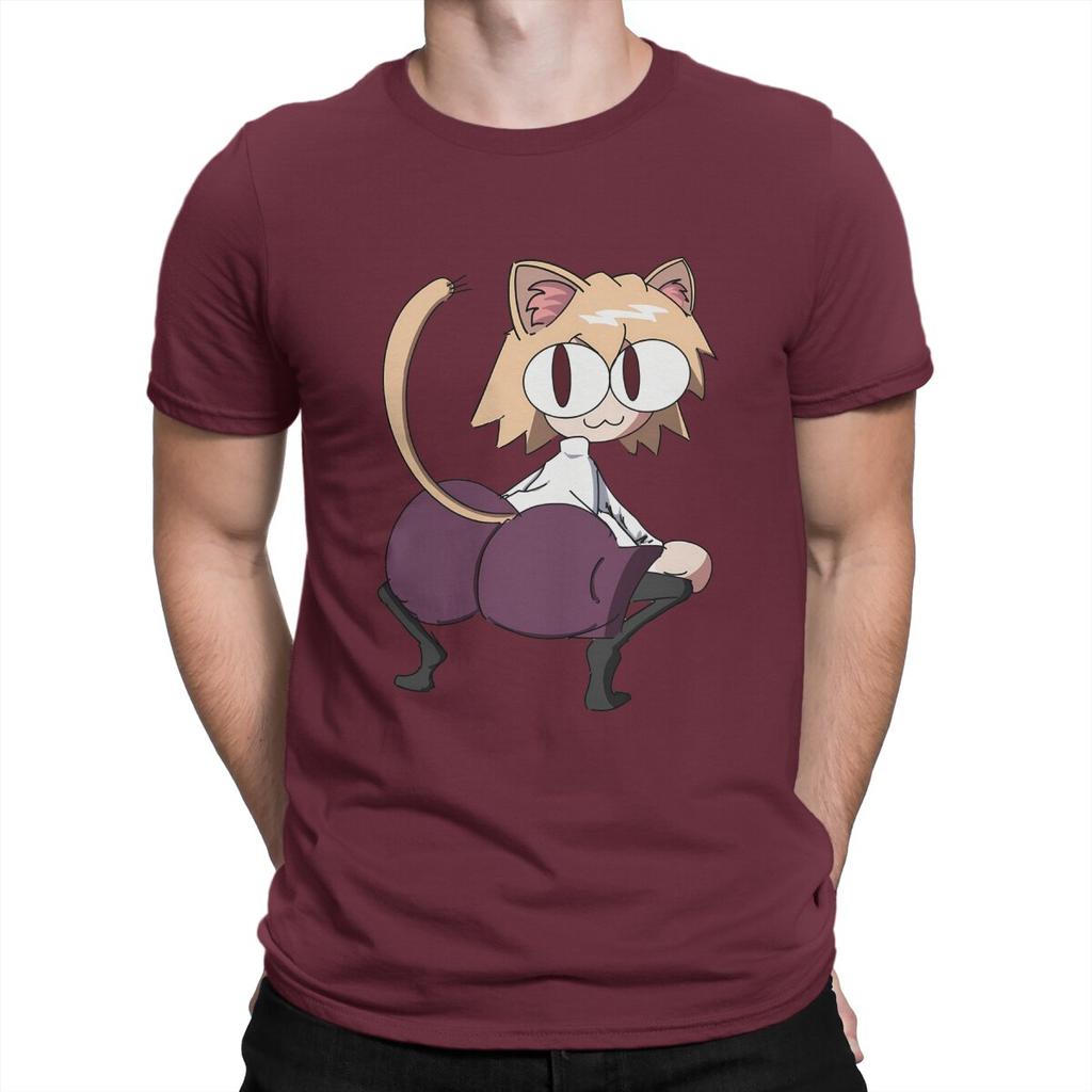 Sey Mens T Shirt Neco Arc NECOARC Cat Novelty Tees Short Sleeve Round Neck TShirt 100 Cotton Printed Clothes