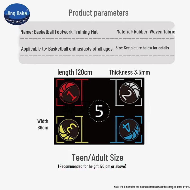 Podložky Whale Baker pro trénink basketbalových nohou (2 balení)