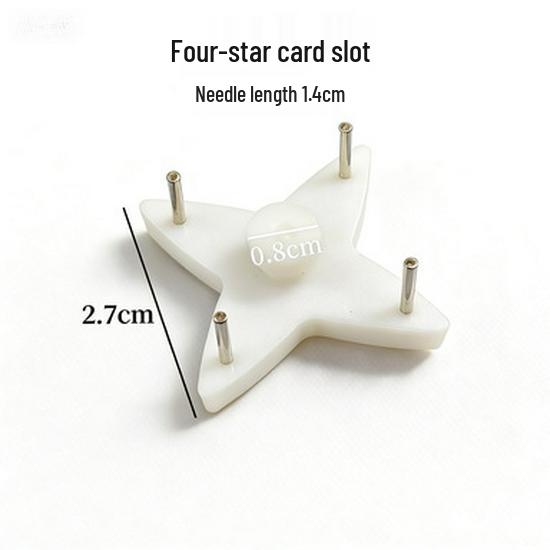 Seamless Gourd Hole Invisible Hook with 4 Card Slots for Wall Hanging, No-Drill Required.