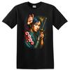 Japanese Style Woman Samurai T Shirt W/ Cherry Blossom Floral Tee