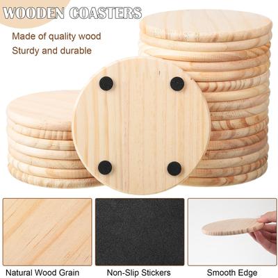 Подставка из массива дерева с гравировкой логотипа - Квадратная, Круглая, в форме Сердца, Термостойкая подставка