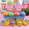 Einhorn Edition Regenbogen Perlen Knödel Squishy Knetspielzeug Bunt Perlengefülltes Knet-Stressabbau-Spielzeug mit Bambus-Dampfkorb-Hülle