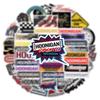 10/52 Pezzi Adesivi Hoonigan Hoonigan Auto da Corsa JDM Adesivi Graffiti per Fai da Te Bagagli Laptop Skateboard Moto Bicicletta Adesivo