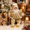 12 Zoll sitzende Weihnachtsmann-Statue Heimdekorationen Weihnachtsdekorationen Geschenk für Freunde