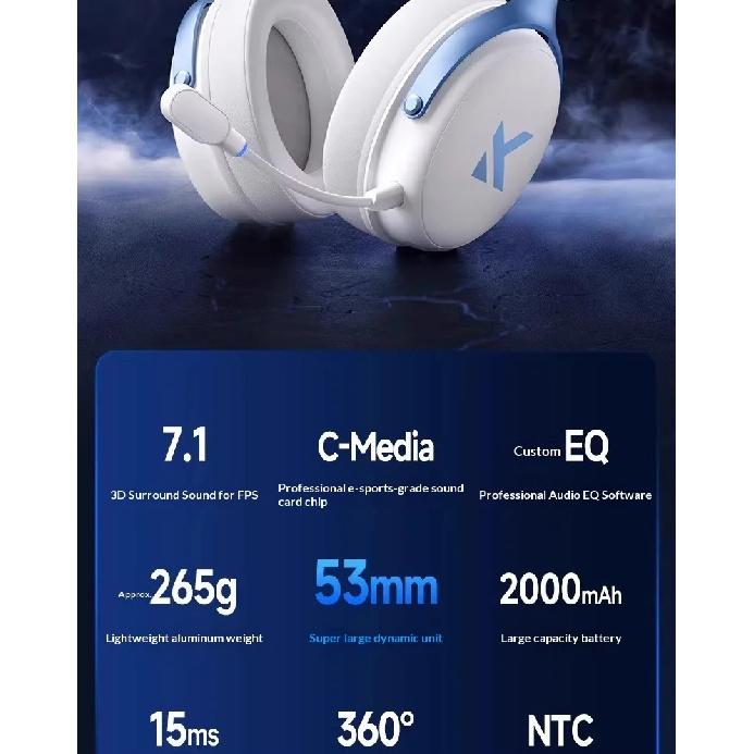 Słuchawki MCHOSE V9 Pro z Mikrofonem Trzy Tryby Bluetooth Bezprzewodowe Komputer PC Słuchawki dla Graczy Akcesoria V9 Pro MCHOSE