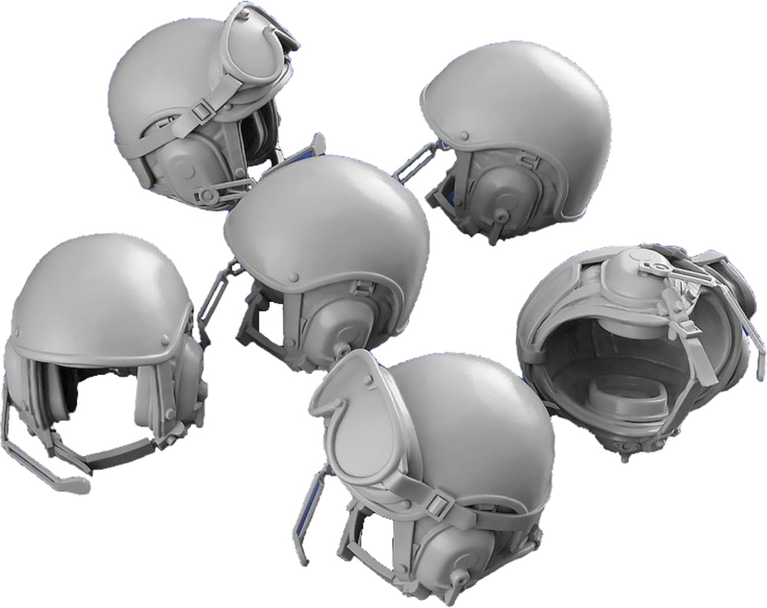 

Royal Model 1/35 Scale Resin Kit of 6 Modern American CVC Helmets (Scenery Model) RM891
