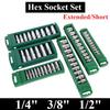 Set Capete Cheie Tubulară Hexagonală 1/4 3/8 1/2 Scurt Lung Tubular Adânc Cap Șofer Piuliță Cheie Capăt Ratchet Scule Cu Suport