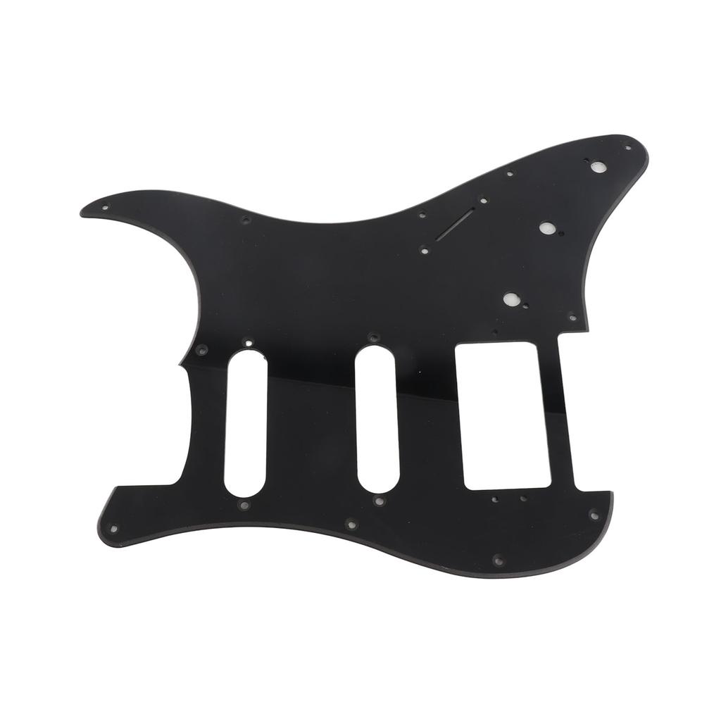 Electric Guitar Pickguard PVC Plastic Guard Scratch Board Front Plate Panel Cover Instrument Accessories 1 Layer Black