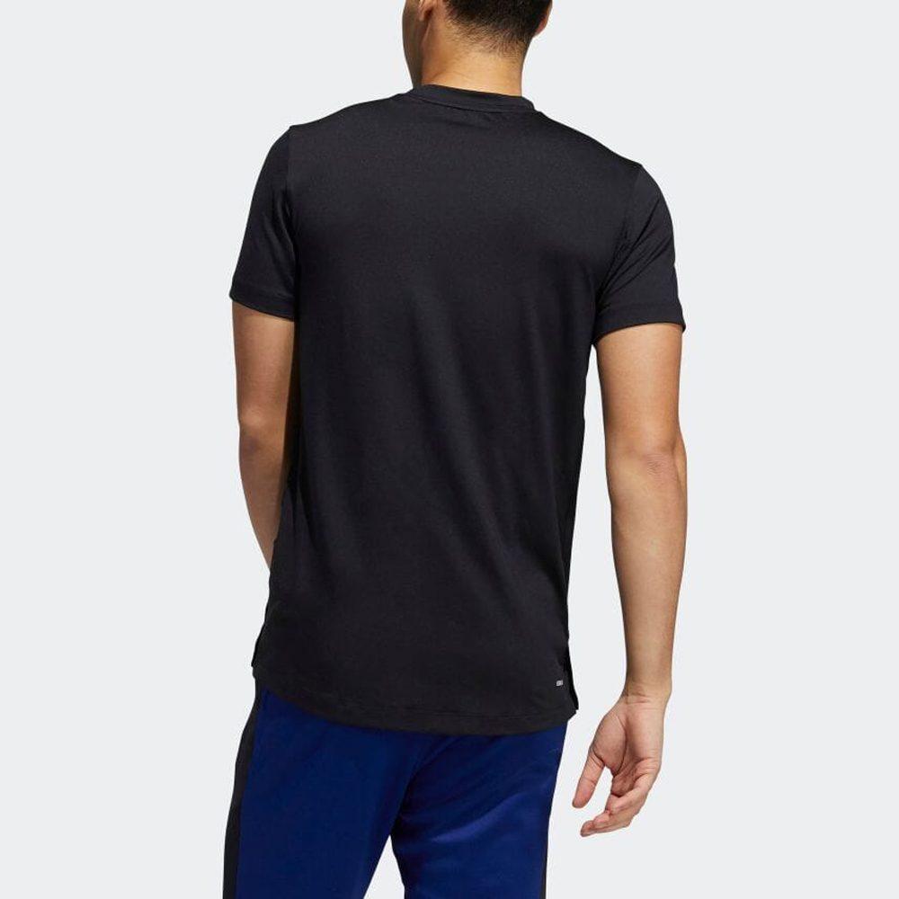 Adidas T Shirts Men's Black Crew Neck Moderate Straight Fit GU6388