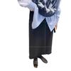 New Slimming Tassel-edge Knit Midi Skirt for Autumn and Winter, High-waisted Solid Color Elegant Simple Knitted Mid-length Skirt