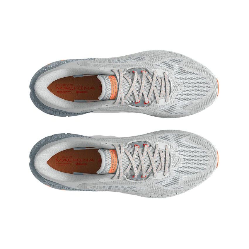 Under Armour Comfortable Versatile Shock Absorbing Durable Low Top Casual Running Shoes Women Sneaker Gray Orange 3024907-101