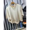 C S In The Room ShorT Sleeve T ShirT wiTh Shoulder padS aSymmeTriCal Hem 4Color