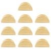 10Pcs Semicircular Wooden Business Card Holder Reusable Wedding Banquet Restaurant Table Number Place Card Holder Stand
