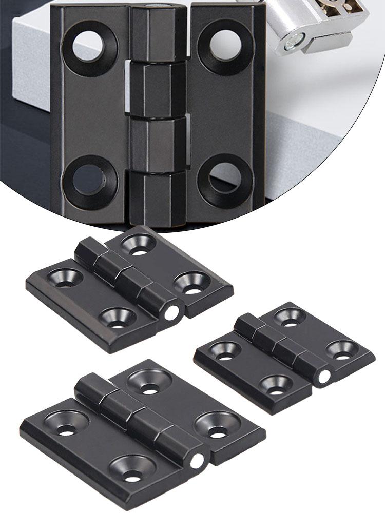1/2pcs 40/50/60mm Butt Hinges Metal Black Door Hinges Cabinet Aluminium Box Backflap Shed Door Hardware Accessories
