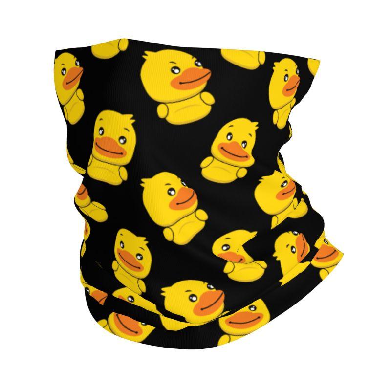 Rubber Cartoon Ducks Bandana Neck Warmer Unisex Hiking Camping Tube Mask Scarf Cute Yellow Ducks Motorcycle Gaiter Face Cover