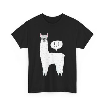 Lama Sup T-Shirt, Lama Sonnenbrille Tierliebhaber Frauen Männer T-Shirt