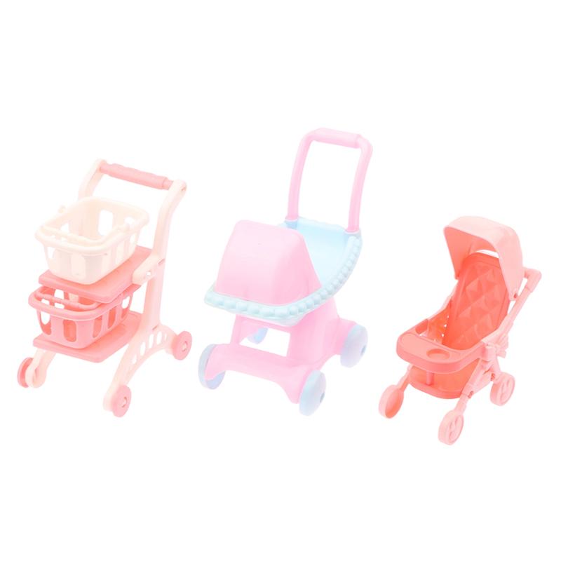 1/12 Κουκλόσπιτο Προσομοίωση Μίνι Καλάθι Σούπερ Μάρκετ Καροτσάκι Μωρού Μοντέλο Καλαθιού Αγορών Αξεσουάρ Διακόσμησης Κουκλόσπιτου