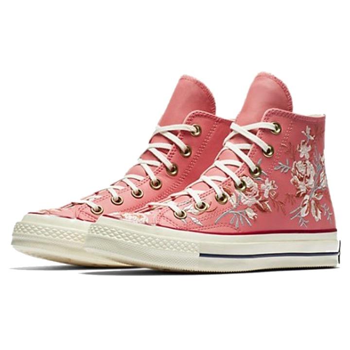 Chuck 70 Wmns Converse High 'Floral Embroidery - Pink Coral' Women's 561652C