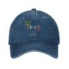 Gewaschene Baseballkappe Bad Bunny Debi Tirar Más Fotos Lässige Trucker-Kappe Für Die Sonne Unisex Für Herren Für Sport