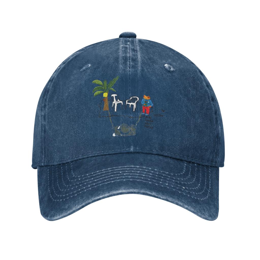 Gewaschene Baseballkappe Bad Bunny Debi Tirar Más Fotos Lässige Trucker-Kappe Für Die Sonne Unisex Für Herren Für Sport