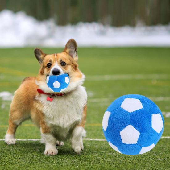 Dog Chew Toy Bite Resistant Good Toughness Soft Touch Scratch-resistant Ball Shape Sports Training Reusable Fluffy Dog Balls Toy Outdoor Use