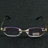 Handgefertigte randlose rechteckige Damen-Mode-Lesebrille +0,75 +1 +1,25 +1,5 +1,75 bis +4