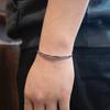 Josilver Stamped Square Bangle Type.1
