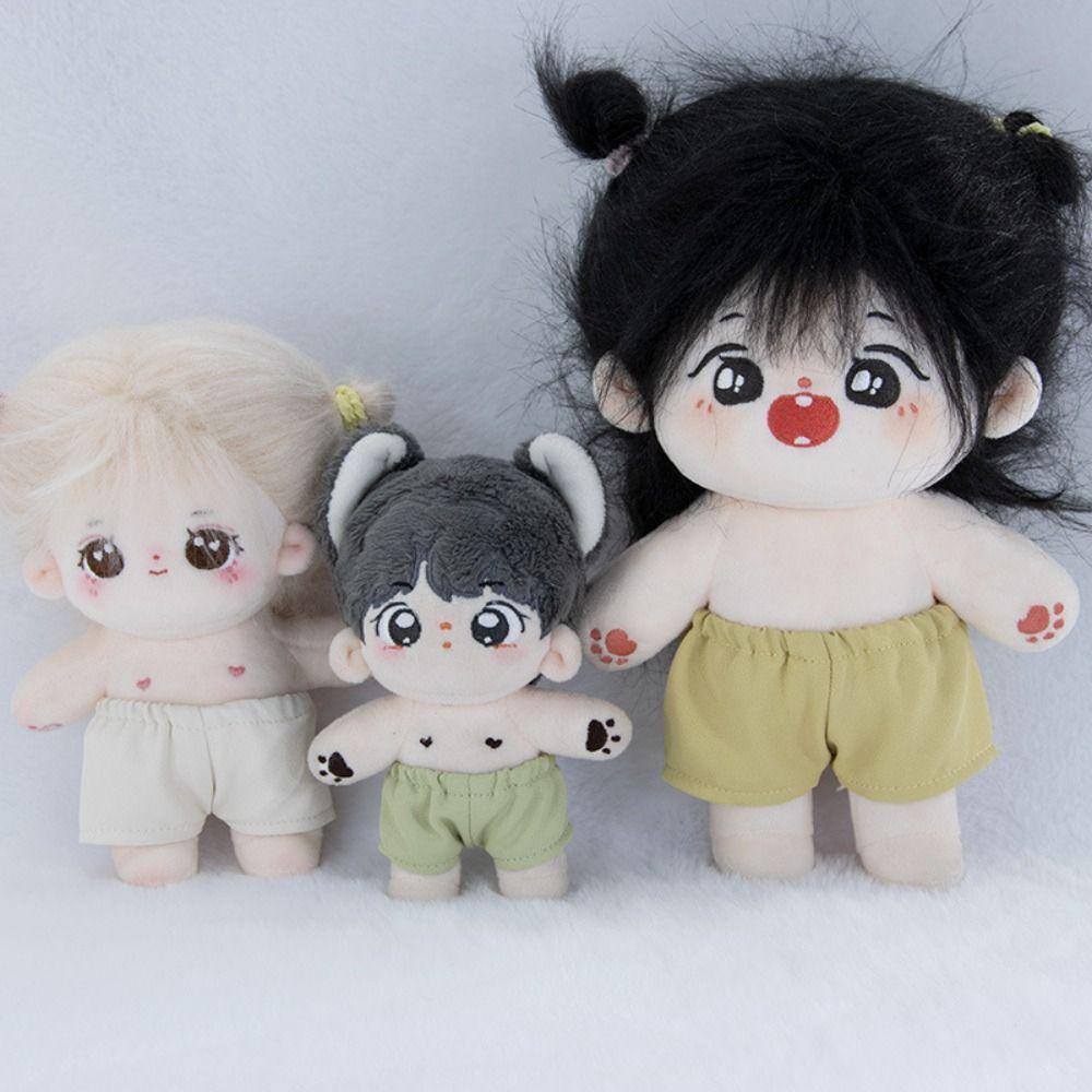 Handmade Doll Trousers Fashion Casual Wear for 1/11 1/12 OB11 Dolls 10cm Cotton Doll