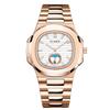 PLADEN Mens Quartz Watch Stainless Steel Waterproof Luminous Casual Sports Wristwatch
