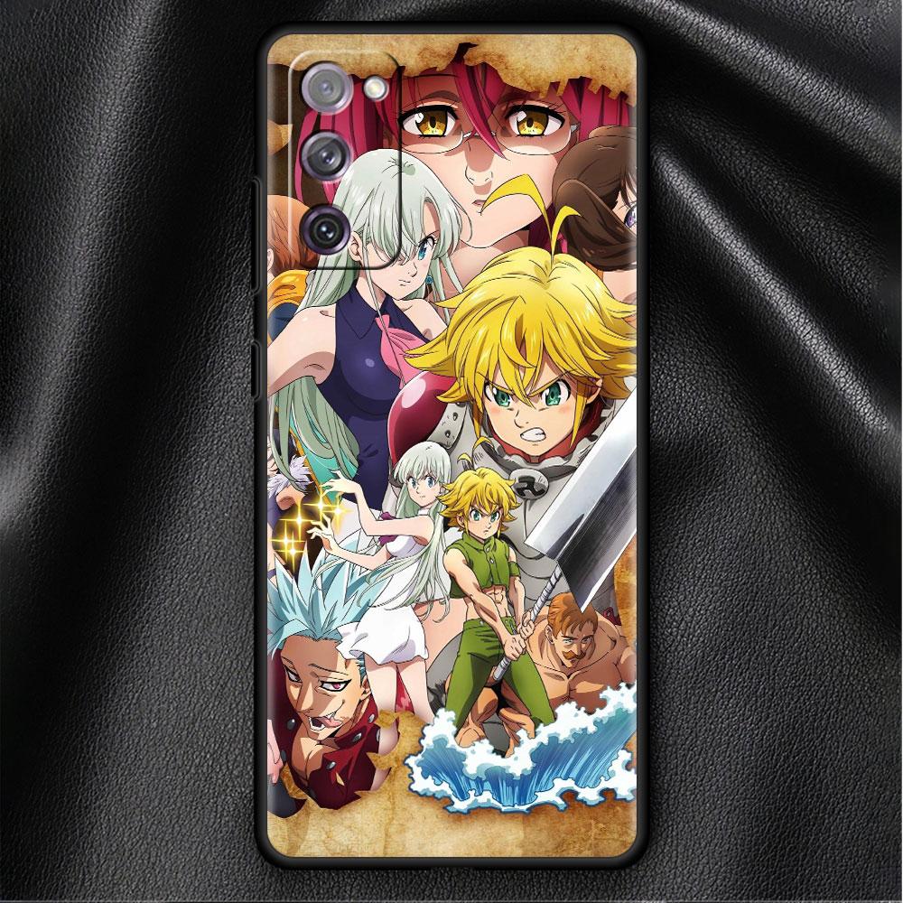 Bumper Case For Samsung Galaxy S22 Ultra S21 FE S20 Plus S10 Lite Phone Cover S10e S9 S8 S7 Silicone Funda The Seven Deadly Sins