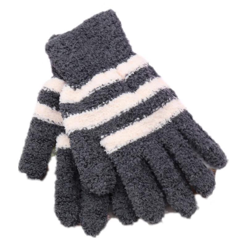 Kids  10-Pair Striped Winter Warm Gloves