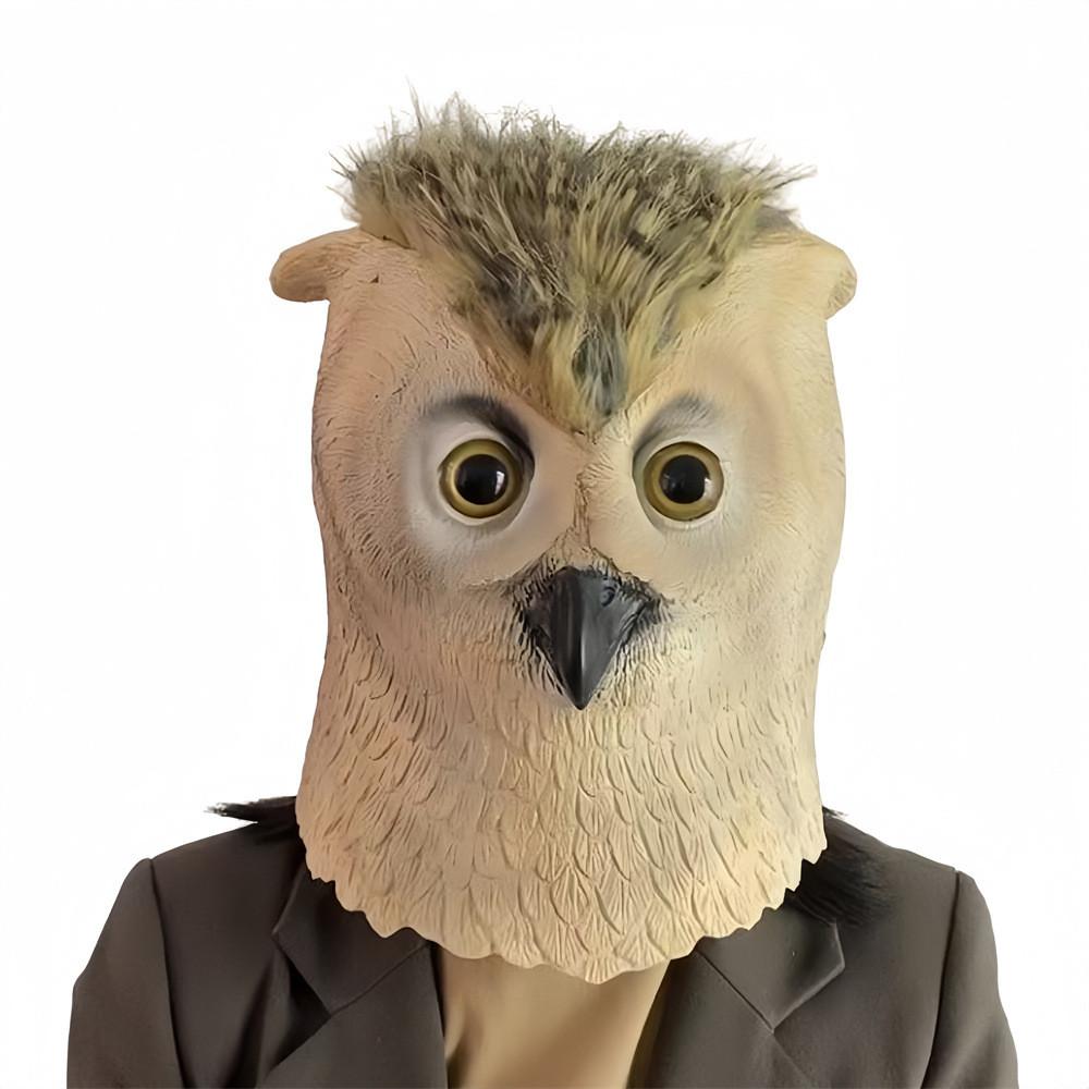 Owl Latex Mask Animal Face Mask For Halloween Costume Parties And Holiday Celebrations