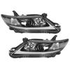 VLAND LED Projector Dynamic Headlights DRL Clear Lens Fit for Camry XV40 2010‑2011 LHD