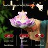 Mid-Autumn Festival Lotus Lantern DIY Kit: Parent-Child Ancient Style Handheld Lantern for Performances