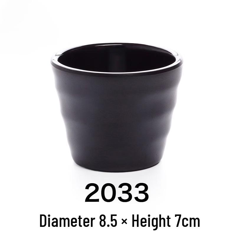 

Black Frosted Melamine Korean Style Drink Cups - Set of 10
