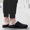 Men's Backless Walking Mule Summer Slip-on Closed Toe Loafer Casual Slide Slipper Traveltime Mule for Men