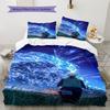 Cartoon Pattern Bedding Quilt Set Quilt Cover Pillowcase Home Decoration Birthday Gift (1 * Duvet Cover + 2 * Pillowcase, Without Core)
