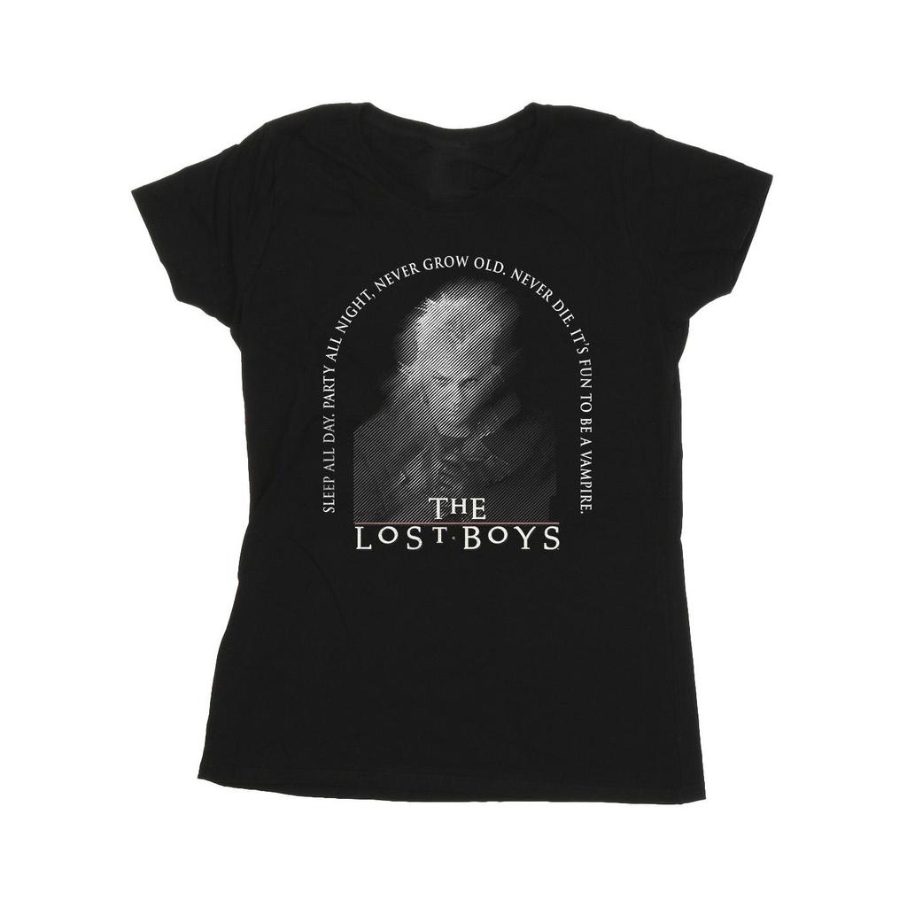 The Lost Boys Tricou din bumbac cu portret pătat pentru femei/femei