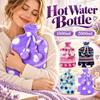 Leakproof Hot Water Bottle 1000ml 2000ml Plush Hot Water Bottle Cover Rubber Hot Water Bag Winter