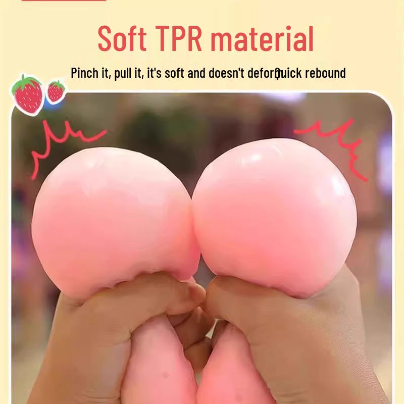 Stress Relief Soft Rubber Ball - Creative Squeeze Toy for Relaxation