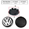 4 SZTUKI 55mm 65mm nakładka na środek felgi do modelarstwa samochodowego emblemat nakrętka piasty pasująca do VW Volkswagen Golf Sharan Passat Tiguan Akcesoria