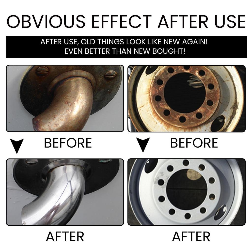 Multi-Function Rust Remover & Penetrating Oil - Tire, Rim & Metal Cleaner with Anti-Rust & Lubrication for Loose Screws