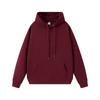 Men's and Women's Warm Cotton Hooded Sweatshirt - Plain Color, Loose Fit, Autumn Winter Style