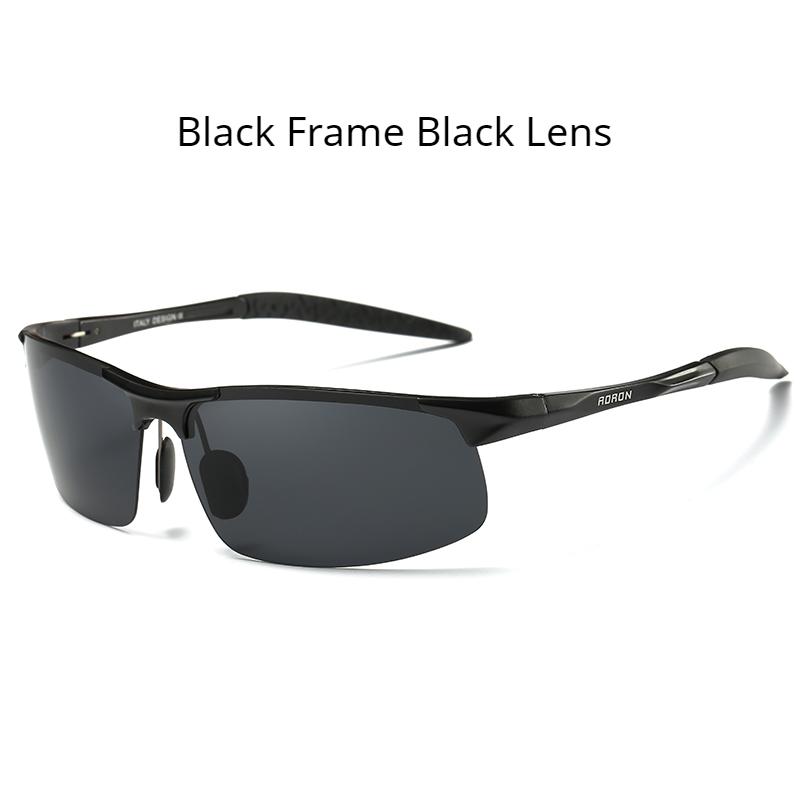 Men Retro Driving Sunglasses Aluminum Frame UV400 Anti-Glare Sport Sun Glasses Driver Goggles Outdoor
