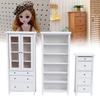 110 Bjd Ob11 Furniture Chest Of Five Drawers White Mini Doll House Accessories