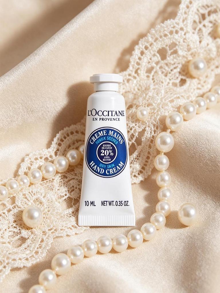 L'Occitane Shea Butter Classic Hand Cream 10ml 3‑Pack,Travel Size Mini Hand Moisturizer For Dry Skin