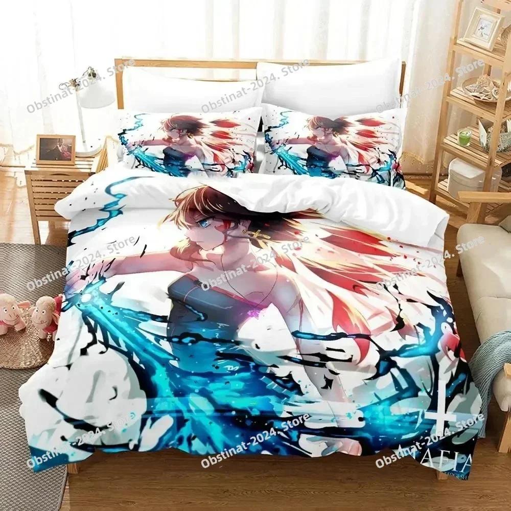 Anime Pixiv Fantasia Bedding Set Printed single Comforter Quilt Bed Cover Duvet Cover Pillow Case 3 Pieces Sets Kids Adult Size