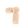 Family Peg Dolls Wooden Unpainted DIY Decor Wedding Cake Topper Home Ornament Kids Toys Crafts 5PCS/Set